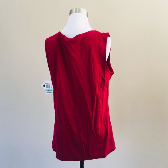 JMCollection Woman Plus Size Red Pullover - Picture 5 of 7